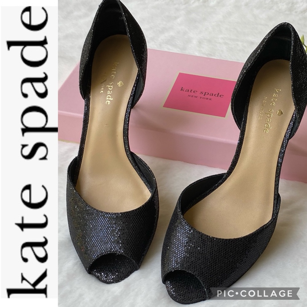 Kate Spade Glitter Heels Size 8